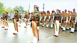 Kartavya Path, Railway Protection Force, Republic Day, Republic Day parade, women officers R-Day parade, delhi news, India news, Indian express, current affairs
