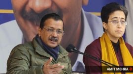 arvind kejriwal with atishi