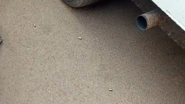 Multiple bullets were seen strewn on the streets where the guard was killed. (Express photo)