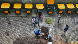 Thanks to the efforts of the 280 families residing in the society, of the over 225 kg of waste produced per day in the society, not even a single leaf has ended up in landfills in the last six years.