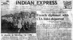 This is the front page of The Indian Express published on January 20, 1985.