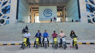 White Carbon, a local electric bike startup deployed single-seater vehicles at the Gujarat National Law University (GNLU) and other campuses, where they have quickly gained popularity and high demand.