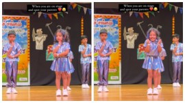 Schoolgirl's reaction to spotting her parentswins internet (Image source: @storiesbytwoplusone/Instagram)