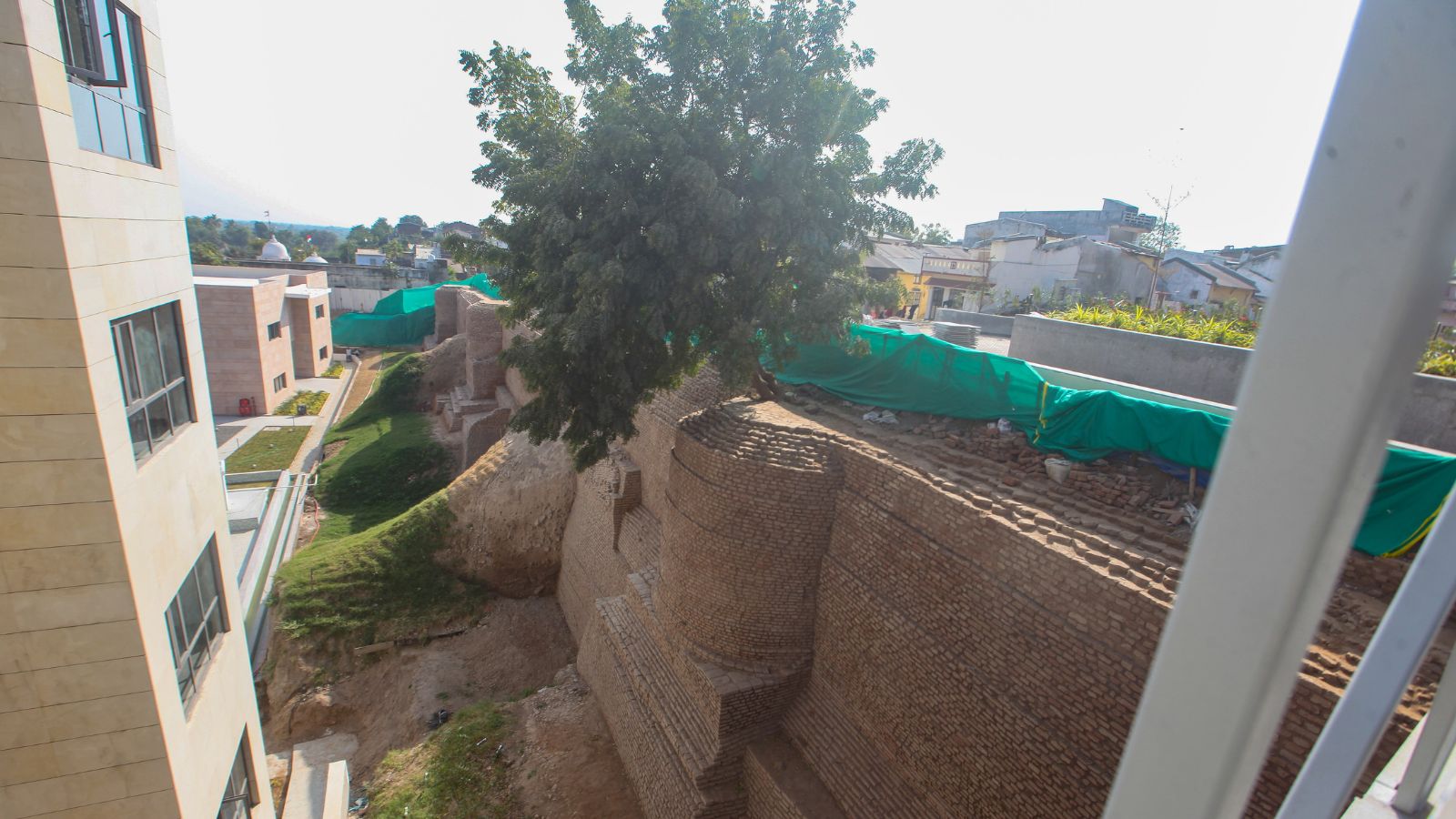 The remains of an actual fort wall are a part of the Vadnagar museum. Bhupendra Rana