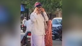 On Thursday, District Supply Officer (DSO) HT Makwana stepped out dressed in a lungi-kurta, wool cap, and a muffler. He reached the Mamlatdar office in Godhra at 11 am. (Express Photo)