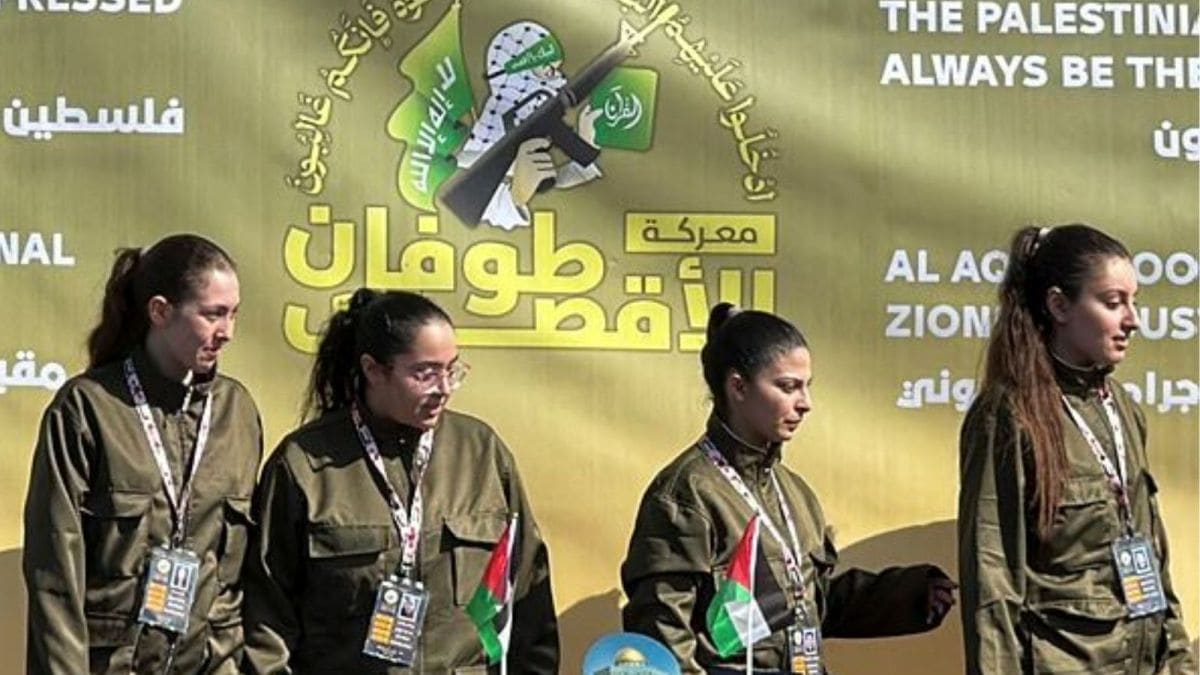 Four female Israeli soldiers, who had been held in Gaza since the deadly October 7, 2023 attack, are released by Hamas militants as part of a ceasefire, Israeli hostages