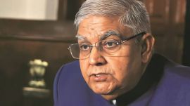 Jagdeep Dhankhar political views, whip in politics