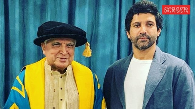 Javed Akhtar said that he and son Farhan Akhtar have to wait days before they can fix an appointment to see each other