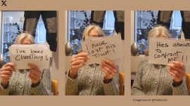 Man catches wife cheating and forces hilarious confession