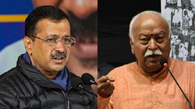arvind kejriwal, mohan bhagwat, indian express