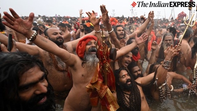 Discover the ineffable  rituals of Maha Kumbh Mela 2025 successful  Prayagraj. Learn astir  the value   of Shahi Snan, the beatified  bathing ritual, and the spiritual   practices to travel  for a transformative experience. (Express photograph  by Vishal Srivastava)