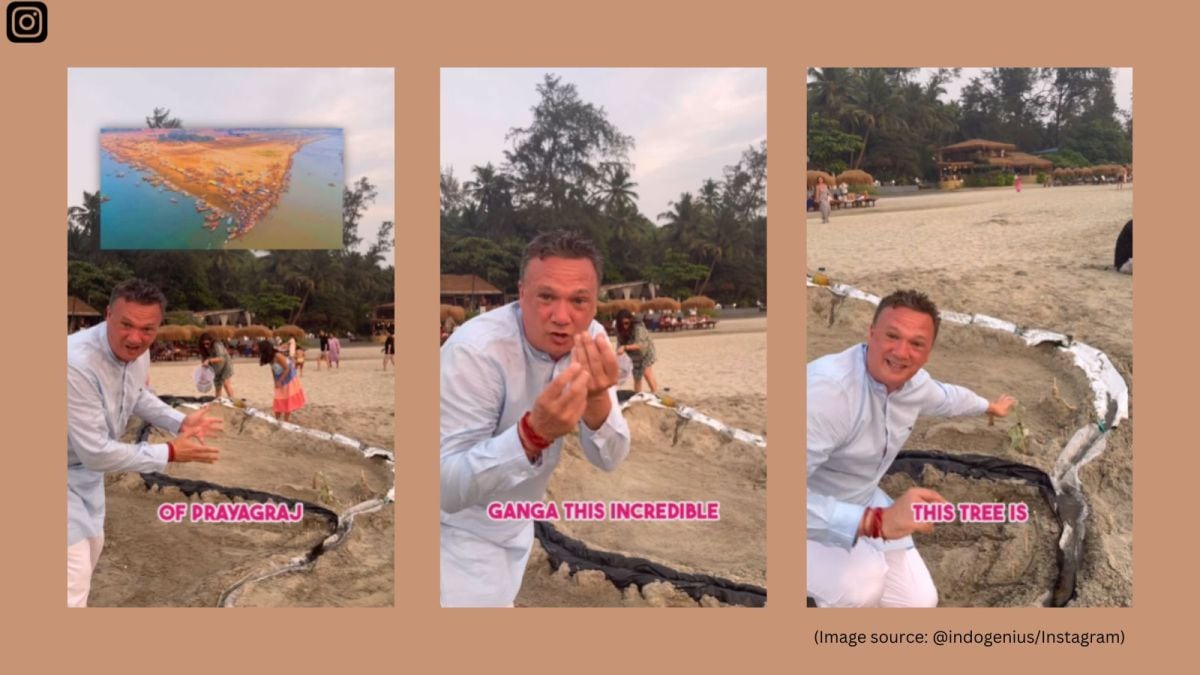 British historian Nick Booker’s viral sand model explains Maha Kumbh Mela