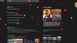 Google celebrates Mahakumbh Mela 2025 with special animation (Image source: @MahaKumbh_2025/X)