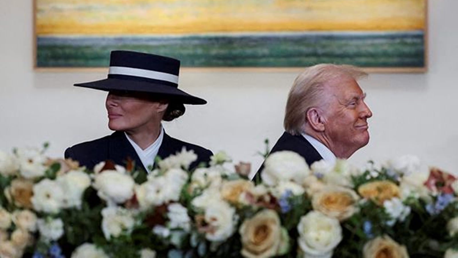 Melania Trump tips her hat