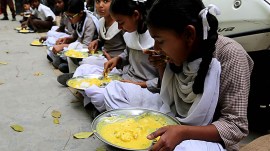 midday meal in punjab, halwa, indian express