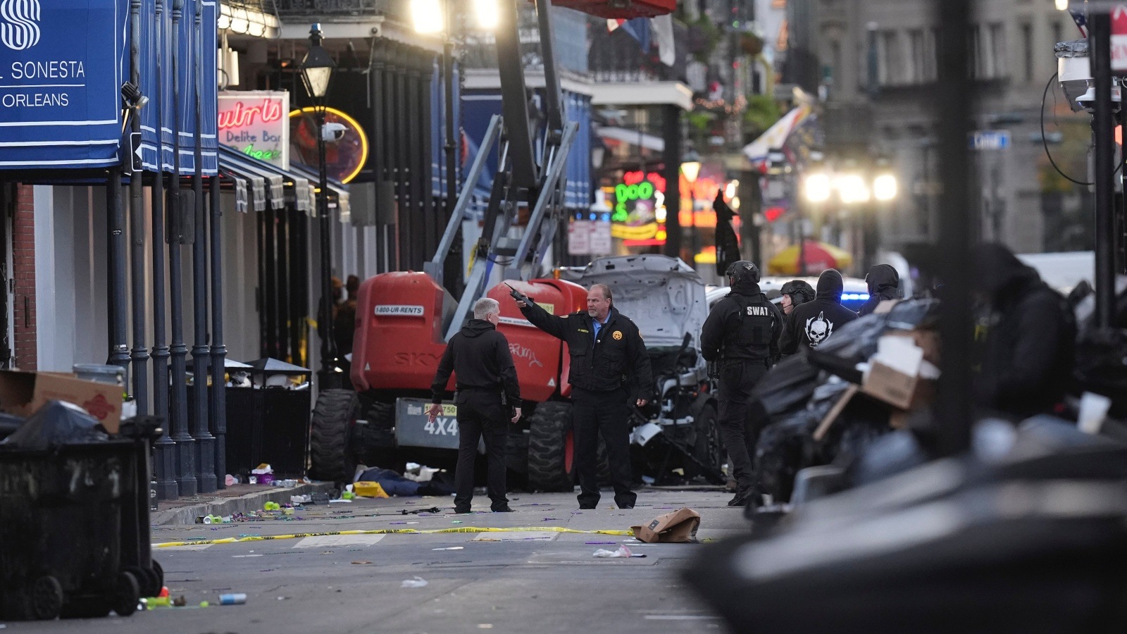 Vehicle Rams Crowd In New Orleans