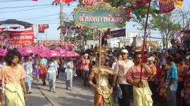 Songkran, the Thai New Year, is a nationwide festival that coincides with the traditional solar calendar.