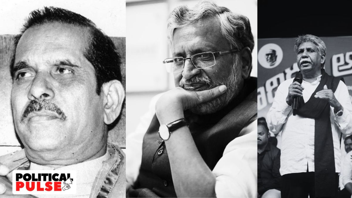 Manohar Joshi, Sushil Kumar Modi and Manda Krishna Madiga