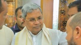 BJP always projected Mahatma Gandhi as 'anti-Hindu' but one must understand that it is 100 per cent false, Karnataka CM Siddaramaiah said at the inauguration of Mahatma Gandhi's statue in front of Suvarna Vidhana Soudha in Belagavi. (Photo: X)