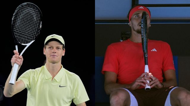 Jannik Sinner vs Alexander Zverev, Australia Open 2025 Final: Jannik Sinner on the left and Alexander Zverev on right.