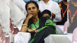 NCP (SP) MP Supriya Sule showed the May 2024 FIR against Walmik Karad for extortion. (Express File Photo)