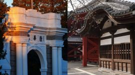 The campus of Tsinghua University and University of Tokyo