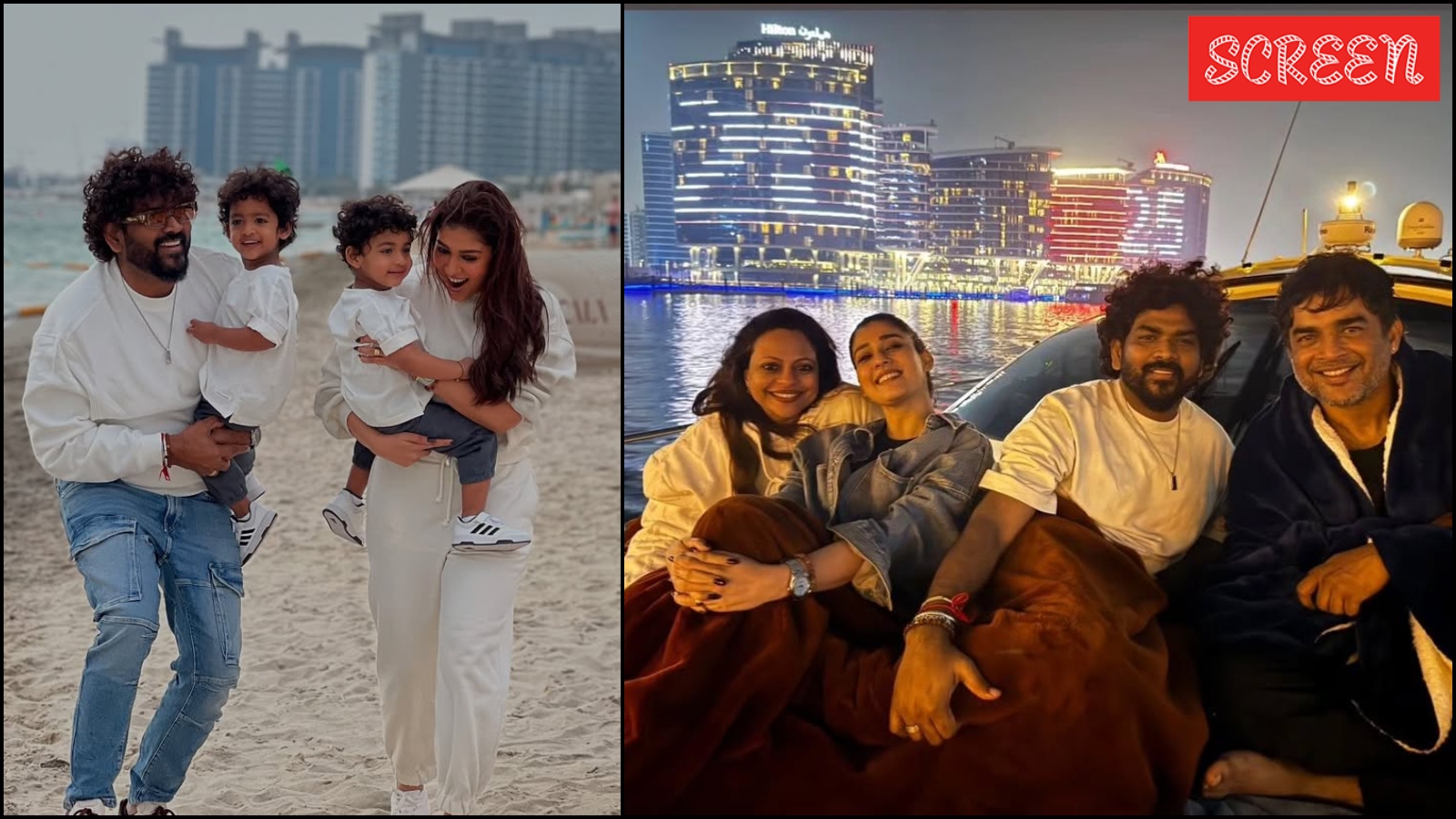 Vignesh Shivan, Nayanthara usher in New year's with Madhavan and Saritha