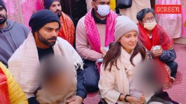 Virat Kohli and Anushka Sharma visit spiritual leader