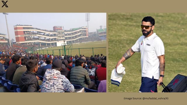 Virat Kohli’s Ranji Trophy comeback after 13 years draws massive crowd