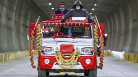 z-morh tunnel inauguration, pm modi z-morh tunnel, sonamarg all weather road, z-morh tunnel strategic importance, ladakh connectivity projects, z-morh tunnel kashmir, nhidcl tunnel projects, sonamarg tourism boost, kashmir-ladakh road projects, zoji-la tunnel update, strategic infrastructure kashmir, pm modi kashmir visit, india infrastructure news, z-morh tunnel news, india news, news