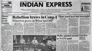 Forty Years Ago, India, Britain & Arms, Sir James Blythe, Congress (I), Two killed In Tripura, Tripura, Missing Keys In Tihar, Tihar, editorial, Indian express, opinion news, current affairs