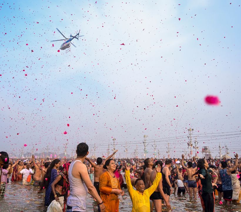 The Maha Kumbh Mela in Prayagraj concludes today with thousands of devotees taking their final holy dip at the Triveni Sangam and other ghats on the occasion of Shivratri.