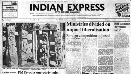 Forty Years Ago, Rajiv Gandhi, Madhya Pradesh, Uttar Pradesh and Bihar, Jammu and Kashmir Assembly, editorial, Indian express, opinion news, current affairs