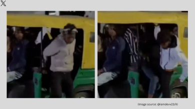 The official handle of Jhansi Police shared a video from the Area Officer of Tahrauli confirming the violation (Image source: @iamdevv23/X)