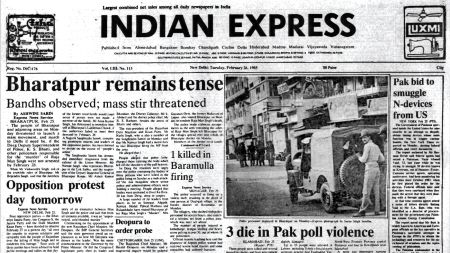 Pak poll Violence, Bird Home In Delhi, Baramulla Violence, Rajasthan Bandh, Forty Years Ago, editorial, Indian express, opinion news, current affairs