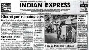 Pak poll Violence, Bird Home In Delhi, Baramulla Violence, Rajasthan Bandh, Forty Years Ago, editorial, Indian express, opinion news, current affairs