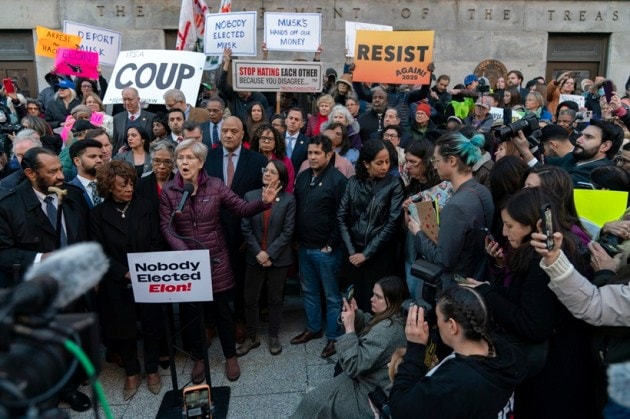 Protest against Musk