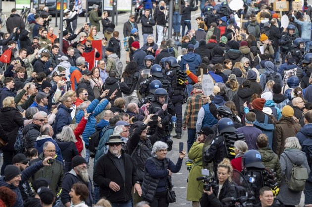Switzerland Germany Protest