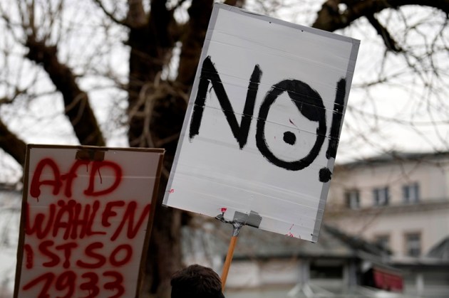 Germany Election Protest Far Right