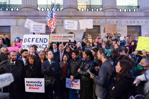 Protest against Musk