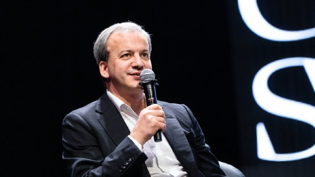 FIDE president Arkady Dvorkovich speaks at an event during the FIDE World Chess Championship in Singapore last year.(PHOTO: FIDE/Maria Emilianova)