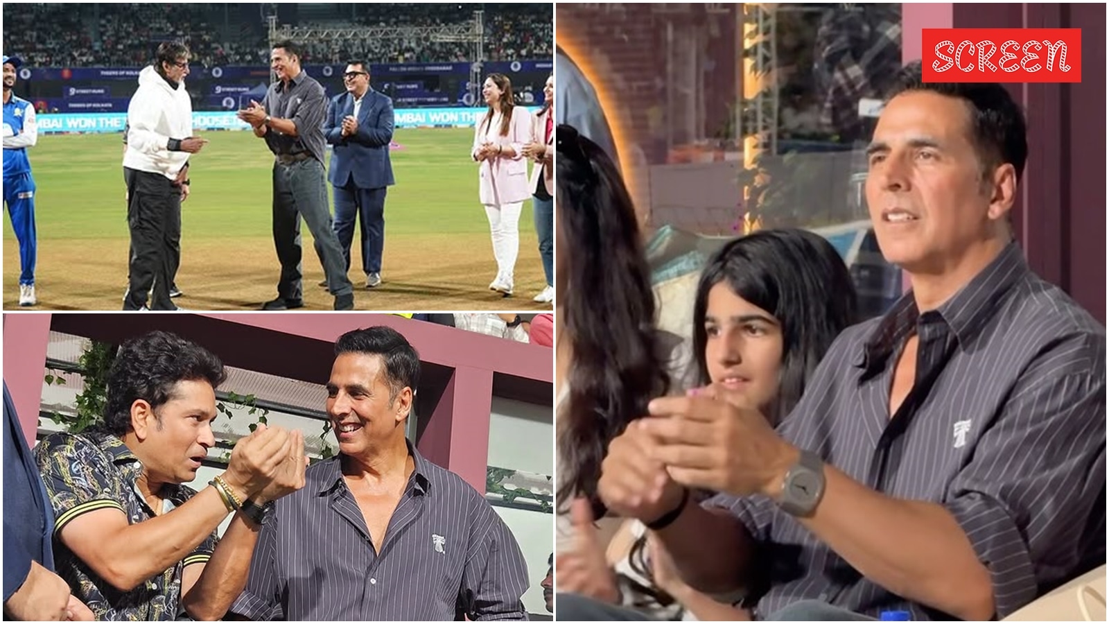 Akshay Kumar touches Amitabh Bachchan’s feet at ISPL 2 finale, daughter ...