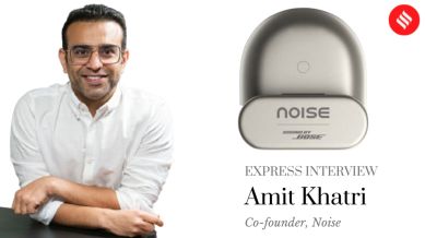 Amit Khatri, Co-founder of Noise, on driving innovation in India’s audio market and shaping the future of smart wearables. (Express Image)