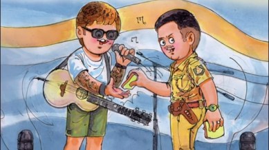 Amul topical on Ed Sheeran's busking incident in Bengaluru (Image source: @amul_india/Instagram)