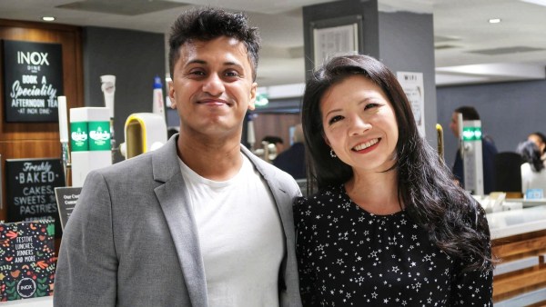 Arjun Nair with Dr Sabrina Thornton, MBA Programme Director