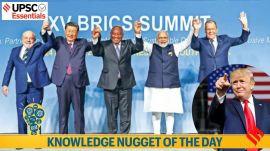 knowledge nugget, upsc, BRICS, trump, dollarization, new development bank