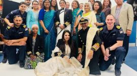 Royal Navy dress code, UK military sari policy, women officers sari uniform, British Navy inclusivity, Royal Navy cultural attire, military diversity policies, mess dress regulations, sari in armed forces, Royal Navy uniform update, Philip Mathias Royal Navy criticism