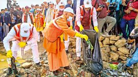 Maha Kumbh, Yogi Adityanth, Maha Kumbh Mela 2025, Maha Kumbh workers, Maha Kumbh Mela 2025 workers, Maha Shivratri, Lucknow news, Uttar pradesh news, Indian express, Current affairs