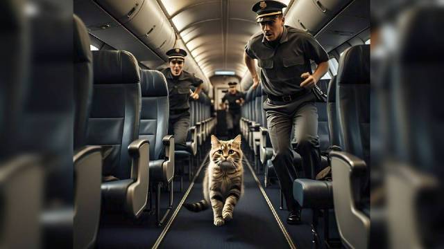 Cat delays Germany-bound flight (Image source: Representational Image/ Meta AI)