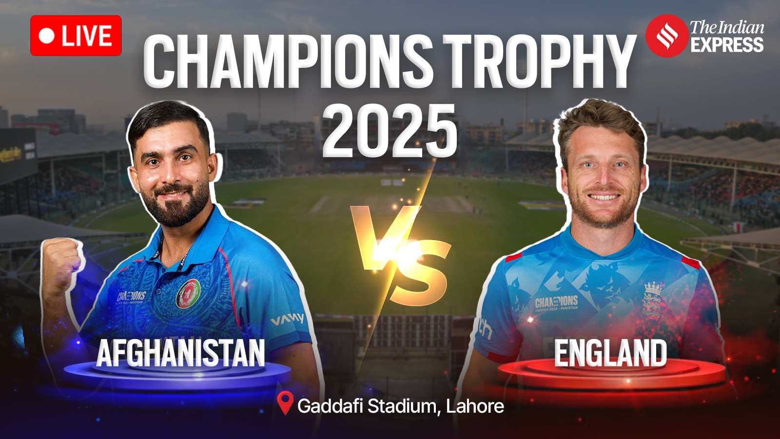 ENG vs AFG Live Cricket Score, England vs Afghanistan Champions Trophy ...